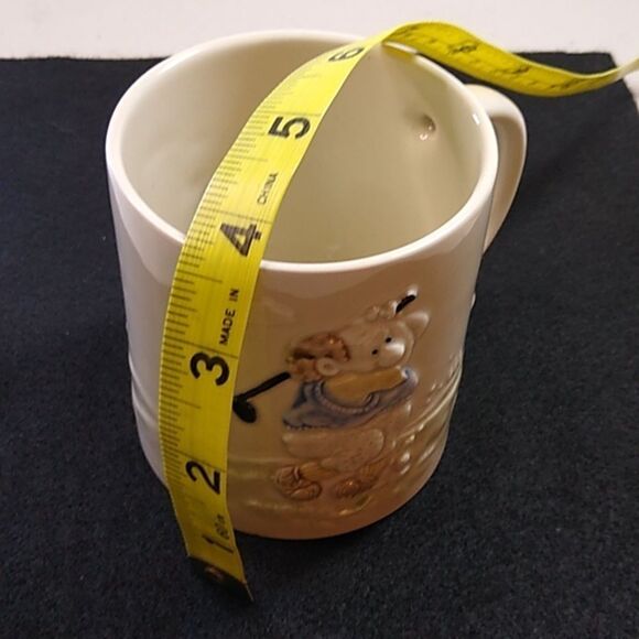 Golfer's ceramic Sand pit Mug Grandmacore Kitsch Cottagecore - Picture 6 of 6